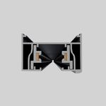 ST001.419.00 Шинопровод однофазный накладной  ST-Luce Черный Длина 1 000мм