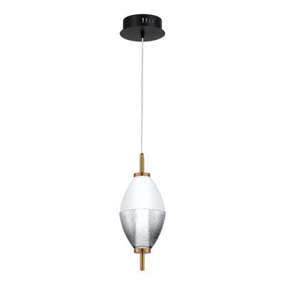 SL6130.403.06 Светильник подвесной ST-Luce Черный/Белый, Дымчатый LED 1*8W 3000K