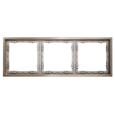 VLSM120310 Рамка металлическая на 3 поста, S70 Metal (платина). (ТМ Maytoni)