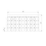 Умная потолочная люстра с перламутром 60084/5 латунь/перламутр Smart, E14х5