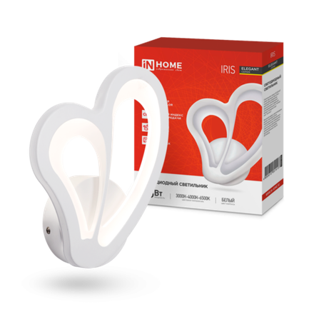 Светильник светодиодный ELEGANT IRIS 5Вт 3000-6500К 1200лм 230В STEP COLOR бел. IN HOME 4690612051413