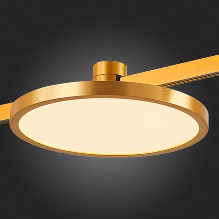 ST818.206.12 Магнитный трековый светильник FARM Золотистый LED 1*10W 3000K 520Lm Ra90 120 IP20 D168xH54 24V