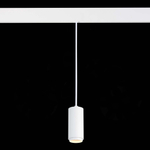 ST357.533.06 Магнитный трековый светильник подвесной ZOOM белый LED 1*6W 3000K 667Lm Ra>80 10-60° IP20 D60xH120 48V