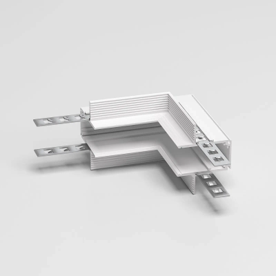 Slim Magnetic Коннектор угловой внутренний для встраиваемого шинопровода под ГКЛ 12,5мм белый 85211/00