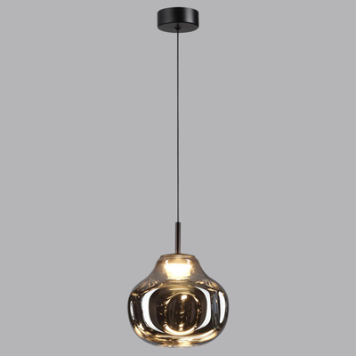 5097/4LC PENDANT ODL25 363 черный/дымчатый/металл/стекло Подвес LED 4W 4000K 388Лм VASO