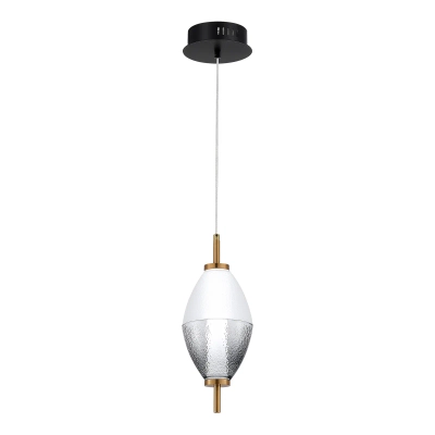 SL6130.403.06 Светильник подвесной ST-Luce Черный/Белый, Дымчатый LED 1*8W 3000K