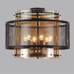 8007/6C MODERNI LN25 черный/черный, золотой металл/металл, стекло Люстра потолочная Е14 6*40W 220V Zarina