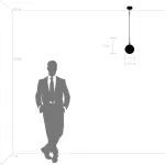 813111 Подвес GLOBO 1х40W E14 electroplating bronze/white Lightstar