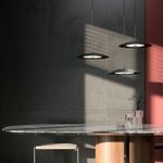 Подвесной светильник с металлическим плафоном 90328/1 черный, LED