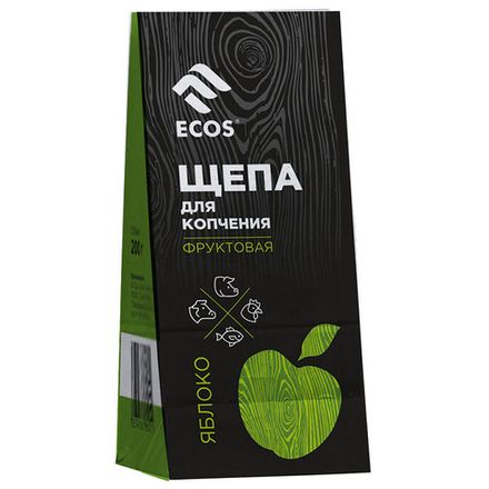 Щепа для копчения из фруктовых пород ЯБЛОНЯ, 200г.