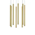 L8T747243 Люстра TUBO LED 40W 2560LM 25G ЗОЛОТО 4000K (574733+747243 (8шт)