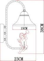 Бра Arte Lamp AMUR A1133AP-1WG, 1хE14