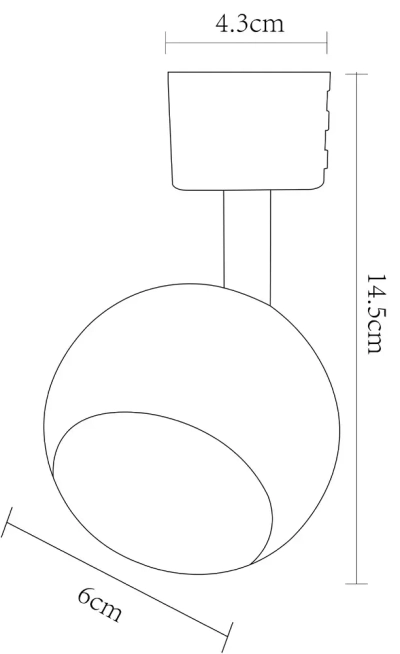 Трековый светильник Arte Lamp BRADA6253PL-1BK, 1хGU10