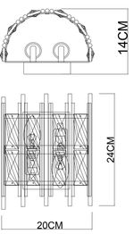Настенный светильник Arte Lamp ALRUBA A1043AP-2BK, 2хE14