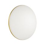 3043/DL TAN SN 214 Светильник пластик/белый/золотистый LED 48Вт 3000-6500К D385 IP43 пульт ДУ/ LampSmart LASSA
