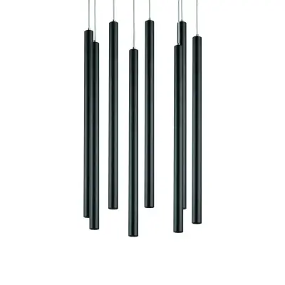 L8T747247 Люстра TUBO LED 40W 2560LM 25G ЧЕРНЫЙ 4000K (574737+747247 (8шт)