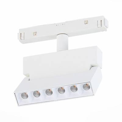 ST362.536.06 Магнитный трековый светильник белый LED 1*6W 3000K 532Lm Ra&gt;80 36° IP20 L120xW22xH134 48V