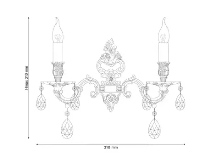 Бра Lucia Tucci BARLETTA W1730.2 antique