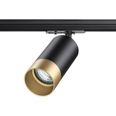 370863 PORT NT22 248 черный/золото Светильник трековый однофазный двухжильный IP20 GU10 9W 220V SLIM