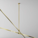 Крепление потолочное Long двойное 700мм Flarity латунь, TRA159C-D1-BS. TM Maytoni