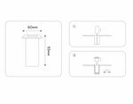 Светильник светодиодный уличный в грунт ST6525 BK черный IP67 LED 4200K 1W D60*93