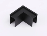 Коннектор угловой для накладного шинопровода Magnetic 220V GL1032 BK черный 80*80*52 (соединители в комплекте)