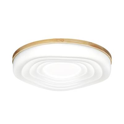 7674/DL PALE SN 152 белый/натуральное дерево LED 48Вт 3000-6000К D388 IP43 пульт ДУ FASS WOOD