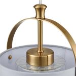 6592/1 MODERNI LN25 323 латунь/серый, металл/текстиль, стекло Подвес E14 1*40W 220V JANE