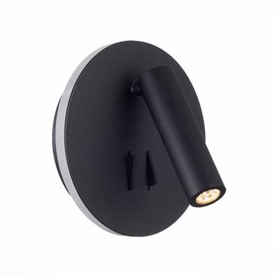 SL1586.413.01 Светильник настенный Черный LED 1*8W 3000K 624Lm Ra>80 24° IP20 L-xW155xH155 170-240V