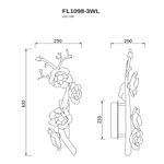 Бра Sauvage Left FL1098-3WL, LED