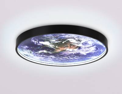Светильник светодиодный настенно-потолочный FW11132 BK черный 18W LED 3000-6400K D300*38