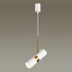 4355/1 HIGHTECH ODL23 403 белый/золотистый/металл Подвесной св-к IP20 LED GU10 10W BULLET