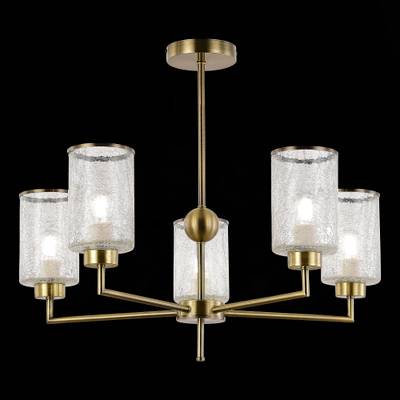 SLE1046-302-05 Люстра потолочная Бронза/Прозрачный E27 5*60W