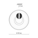 7787/85L PIKO LED SN 607 Светильник металл/белый/бронза LED 85Вт 3000-6500K D495 IP20 пульт ДУ GEMINI