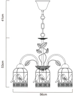 Подвесная люстра Arte Lamp CINCIA A5090LM-5WG, 5хE27