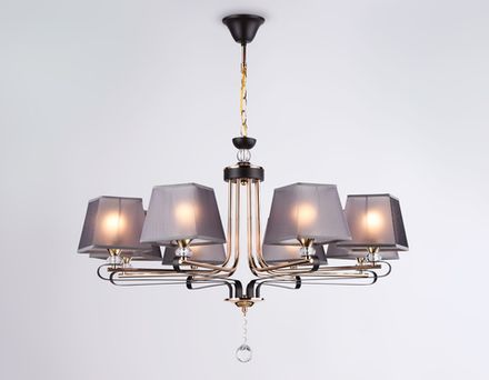 Светильник подвесной TR4618/8 CF/FGD кофе/золото E27/8 max 40W D760*810