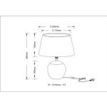 Декоративная настольная лампа Arte Lamp SCHEAT A5033LT-1WH, 1хE14