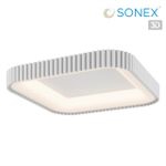 7767/56L AVRA LED SN 578 Светильник металл/белый LED (56Вт+14Вт) 3000-6000K 500х500 IP43 пульт ДУ+подсветка SHARMEL