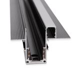 Slim Magnetic Шинопровод встраиваемый с местом под светодиодную ленту чёрный 2м 85132/00