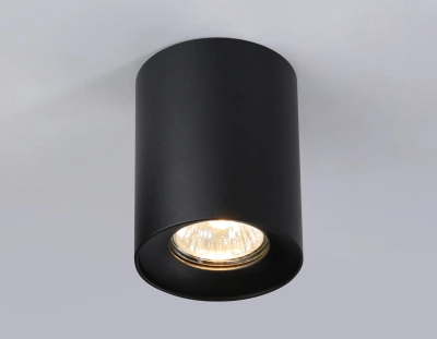 Светильник накладной TN213137 BK черный GU10 max 12W D80*100