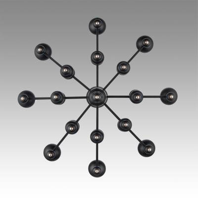 8106/8 MODERNI LN25 120 черный/золото, металл Люстра Е14 8*40W 220V NANA