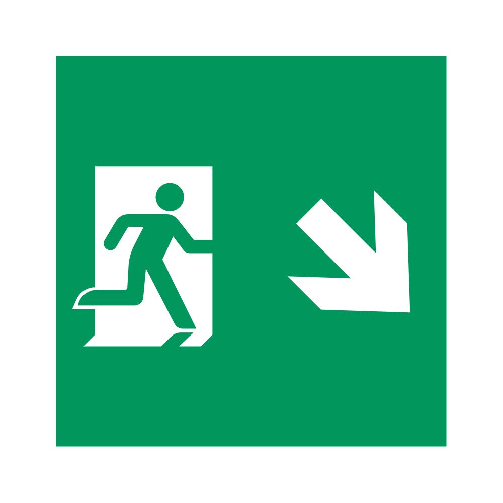 Пиктограмма EMGP-MARK-MA-RDOWN (Человек, Вниз-Вправо) (Arlight, Пластик)