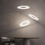 Подвесной светодиодный светильник с абажуром из ткани 101001 LED белый, LED