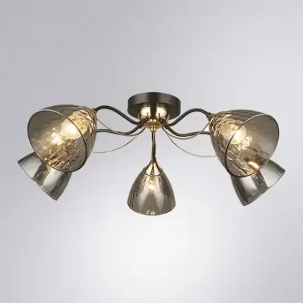 Потолочная люстра Arte Lamp LILY A4366PL-5BK, 5хE27