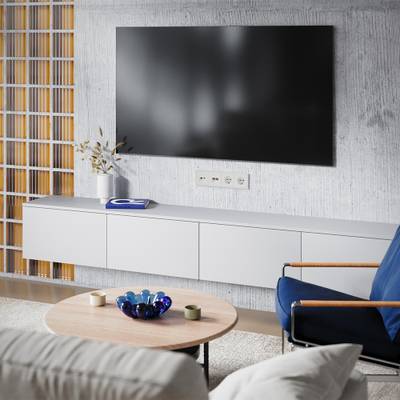 VLS002713 Накладка для розетки TV+RJ45 кат. 6, S70 (хлопок). (ТМ Maytoni)