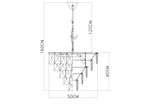 Подвесная люстра Divinare CHARA 3508/17 LM-6, 6хE14