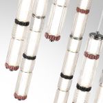 5456/210L L-VISION ODL_EX26 045 темный сатин.никель/терракот/черный Люстра каскадная LED 210W (30W*7) 4000K COLLIER