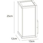 Уличный настенный светильник Arte Lamp POT A1631AL-1BK, 1хE27