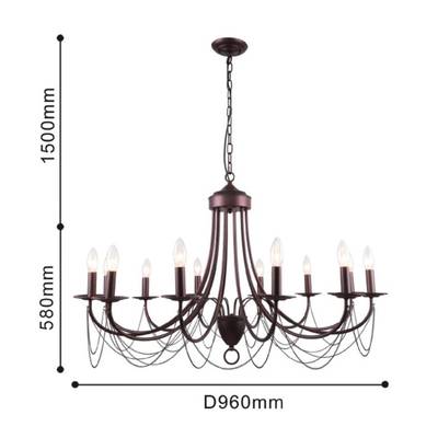 Подвесная люстра Plini 2590-12P, 12*E14*40W. ТМ F-Promo
