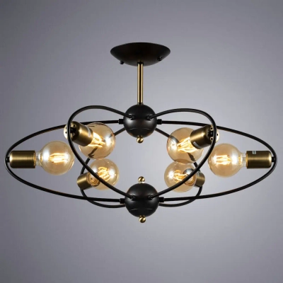 Потолочная люстра Arte Lamp GLASGOW A1963PL-6BK, 6хE27